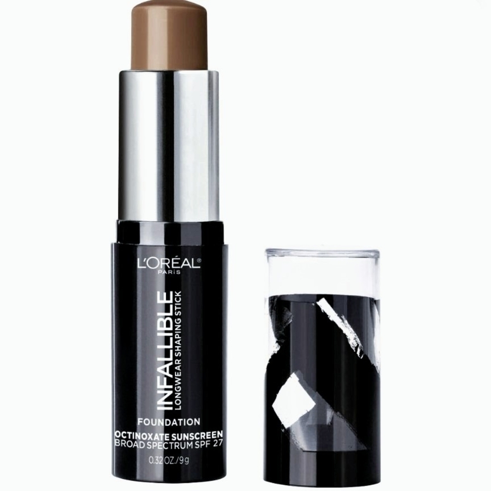 2Pcs L'Oreal Infallible Longwear Foundation Makeup Stick SPF 27 #412 ESPRESSO